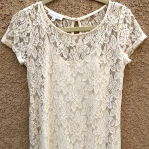Socialite Nordstrom White Lace Dress